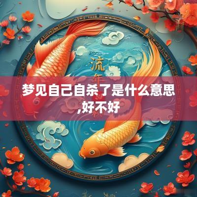 梦见自己自杀了是什么意思,好不好