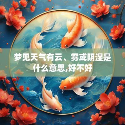 梦见天气有云、雾或阴湿是什么意思,好不好