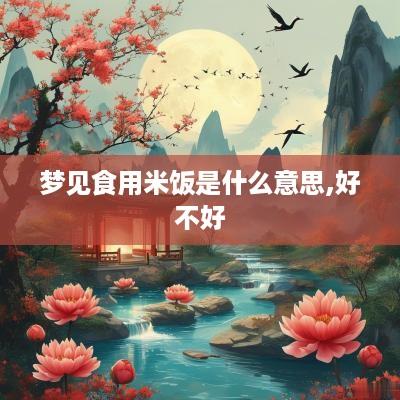 梦见食用米饭是什么意思,好不好