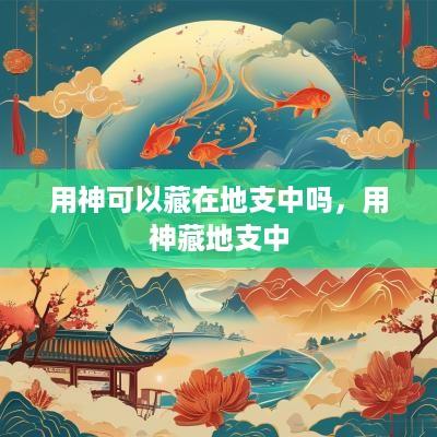 用神可以藏在地支中吗，用神藏地支中