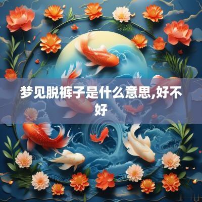 梦见脱裤子是什么意思,好不好