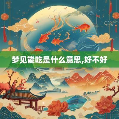 梦见能吃是什么意思,好不好
