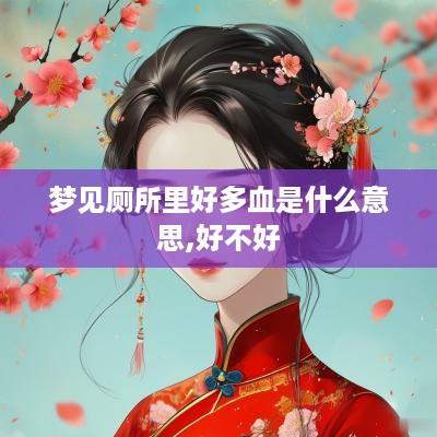 梦见厕所里好多血是什么意思,好不好