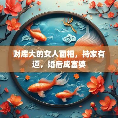 财库大的女人面相，持家有道，婚后成富婆