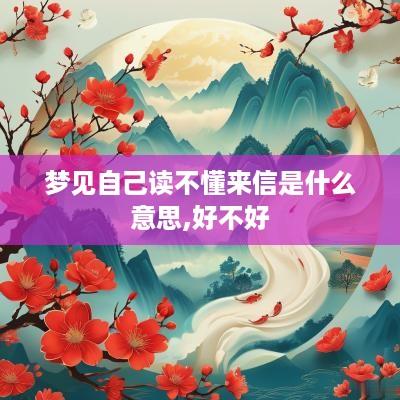 梦见自己读不懂来信是什么意思,好不好