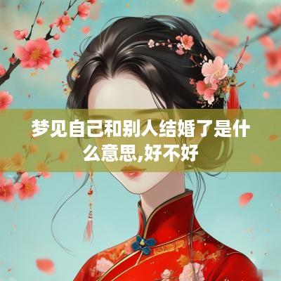 梦见自己和别人结婚了是什么意思,好不好