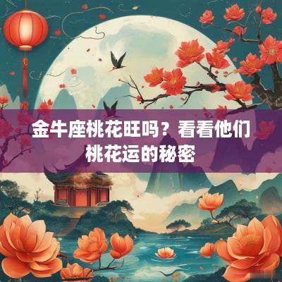 金牛座桃花旺吗？看看他们桃花运的秘密