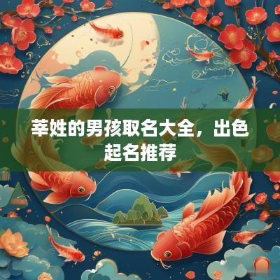 莘姓的男孩取名大全，出色起名推荐