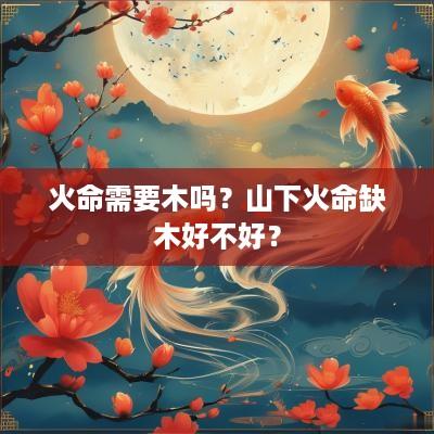 火命需要木吗？山下火命缺木好不好？