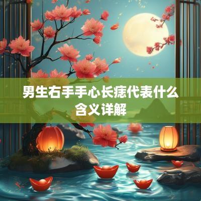 男生右手手心长痣代表什么含义详解