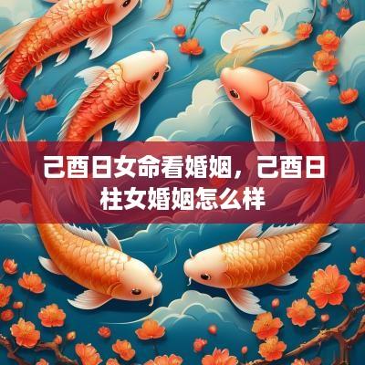 己酉日女命看婚姻，己酉日柱女婚姻怎么样