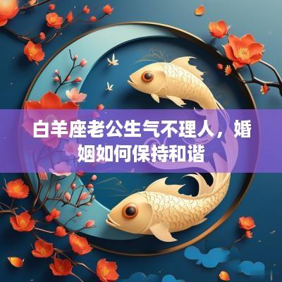 白羊座老公生气不理人，婚姻如何保持和谐