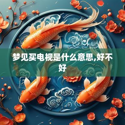 梦见买电视是什么意思,好不好