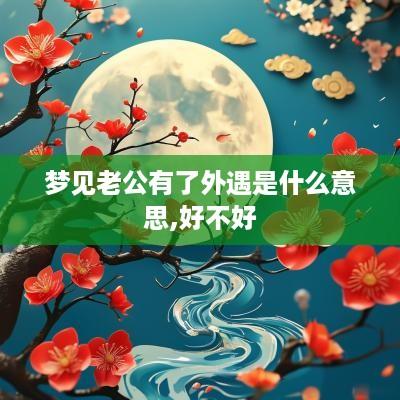 梦见老公有了外遇是什么意思,好不好
