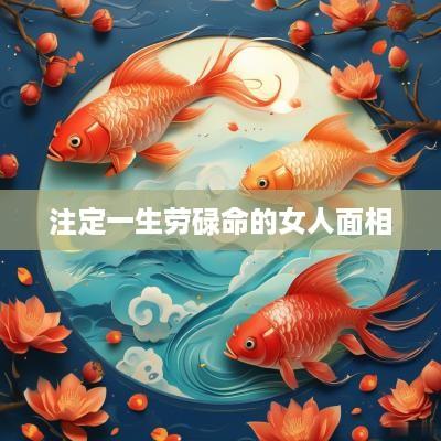 注定一生劳碌命的女人面相