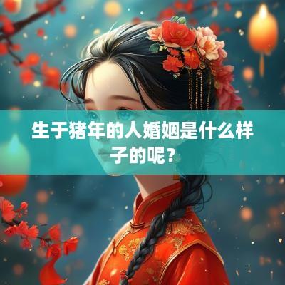 生于猪年的人婚姻是什么样子的呢？