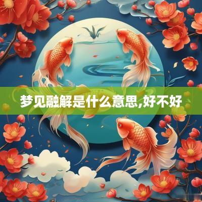 梦见融解是什么意思,好不好