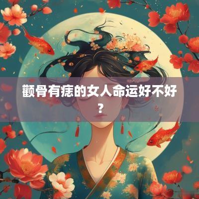 颧骨有痣的女人命运好不好？