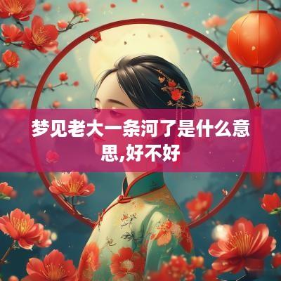梦见老大一条河了是什么意思,好不好