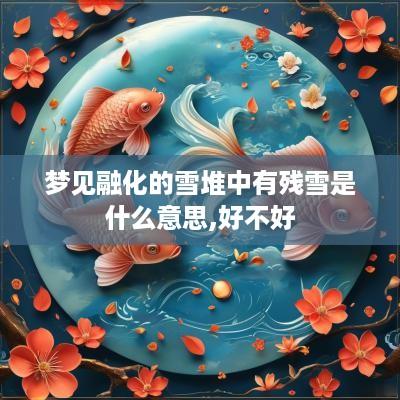 梦见融化的雪堆中有残雪是什么意思,好不好