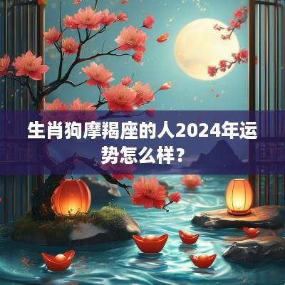 生肖狗摩羯座的人2025年运势怎么样？