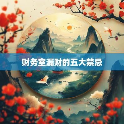 财务室漏财的五大禁忌