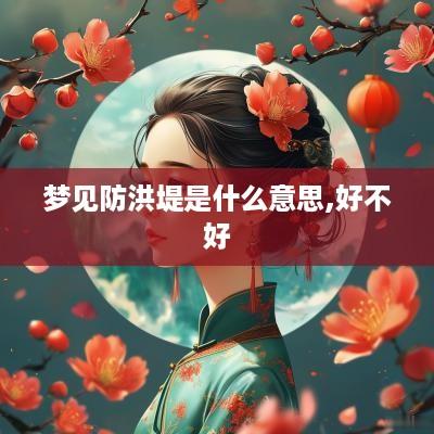 梦见防洪堤是什么意思,好不好
