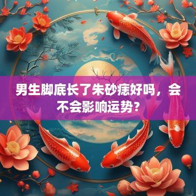 男生脚底长了朱砂痣好吗，会不会影响运势？