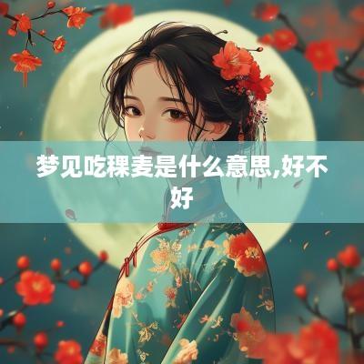 梦见吃稞麦是什么意思,好不好