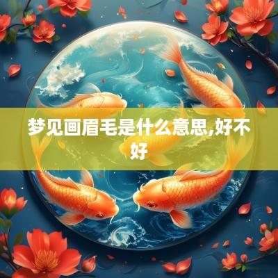 梦见画眉毛是什么意思,好不好