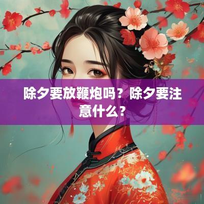 除夕要放鞭炮吗？除夕要注意什么？