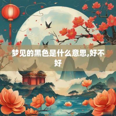 梦见的黑色是什么意思,好不好