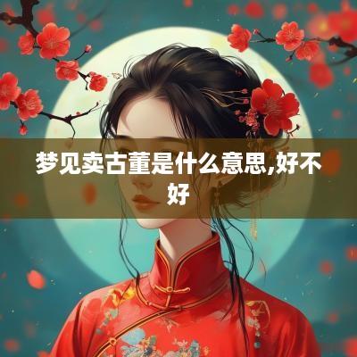 梦见卖古董是什么意思,好不好