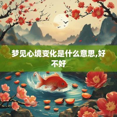 梦见心境变化是什么意思,好不好