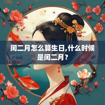 闰二月怎么算生日,什么时候是闰二月？