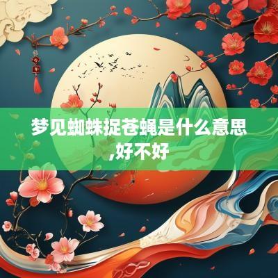 梦见蜘蛛捉苍蝇是什么意思,好不好