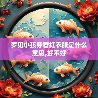 梦见小孩穿着红衣服是什么意思,好不好