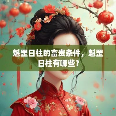 魁罡日柱的富贵条件，魁罡日柱有哪些？