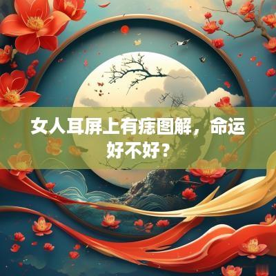 女人耳屏上有痣图解，命运好不好？