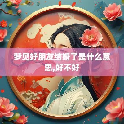 梦见好朋友结婚了是什么意思,好不好