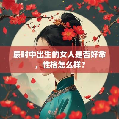 辰时中出生的女人是否好命，性格怎么样？