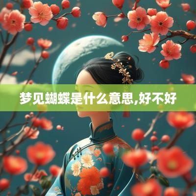 梦见蝴蝶是什么意思,好不好