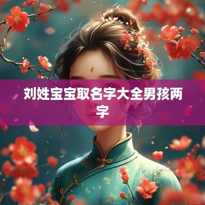 刘姓宝宝取名字大全男孩两字