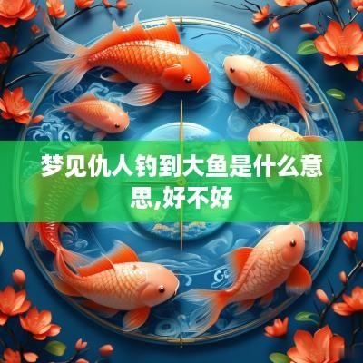 梦见仇人钓到大鱼是什么意思,好不好