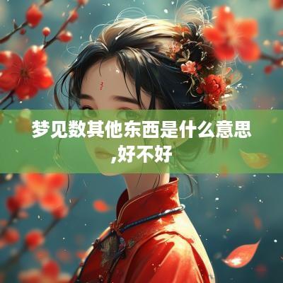 梦见数其他东西是什么意思,好不好