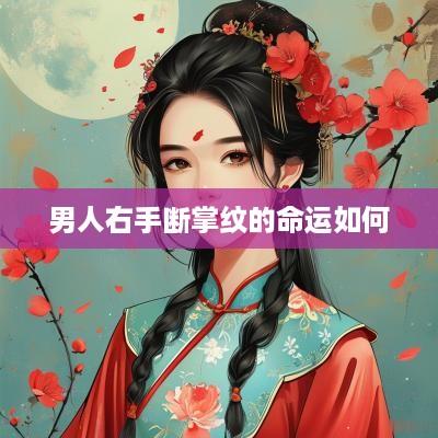 男人右手断掌纹的命运如何