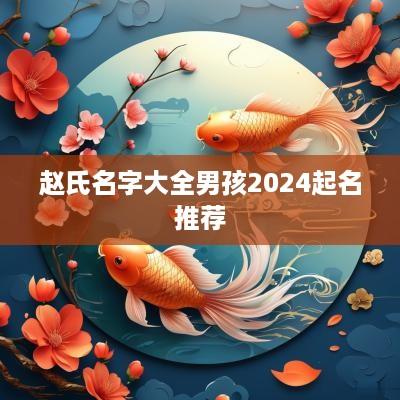 赵氏名字大全男孩2025起名推荐
