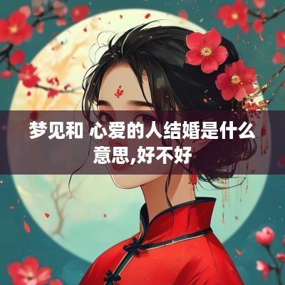 梦见和 心爱的人结婚是什么意思,好不好