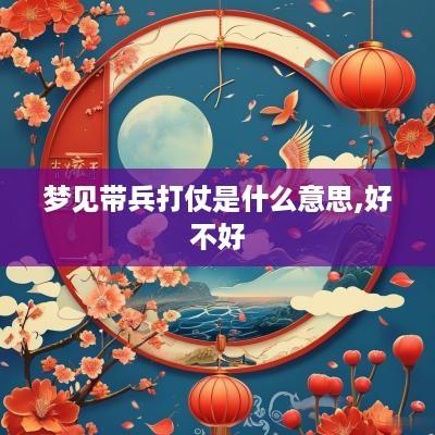 梦见带兵打仗是什么意思,好不好