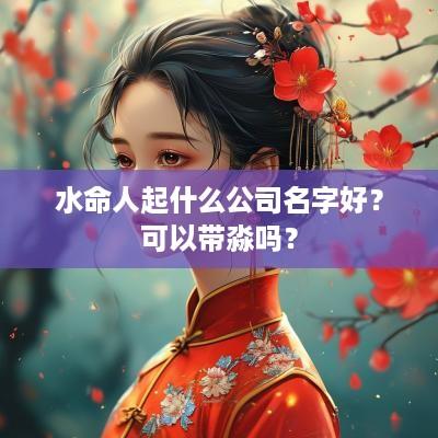 水命人起什么公司名字好？可以带淼吗？